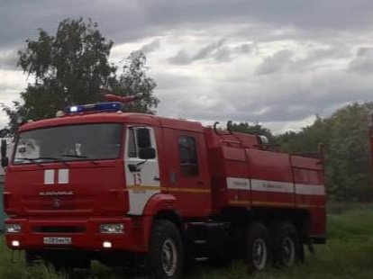 Пожар в д. Хитровка Щигровского района